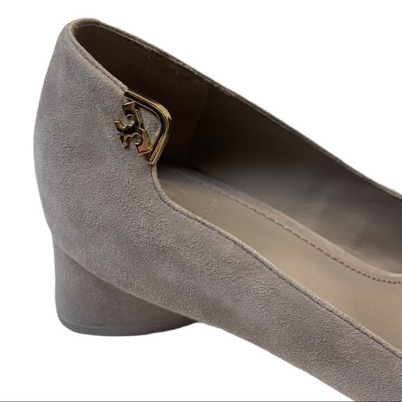 Tory Burch Elizabeth Suede Pumps Dust Storm - Picture 7 of 13